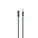 Vention Cable Estéreo VAB-B06-B050-M/ Jack 3.5 Macho - Jack 3.5 Hembra/ 50cm/ Negro